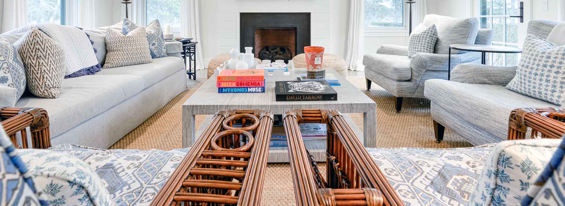 Luxury coastal living room interior design Hilton Head