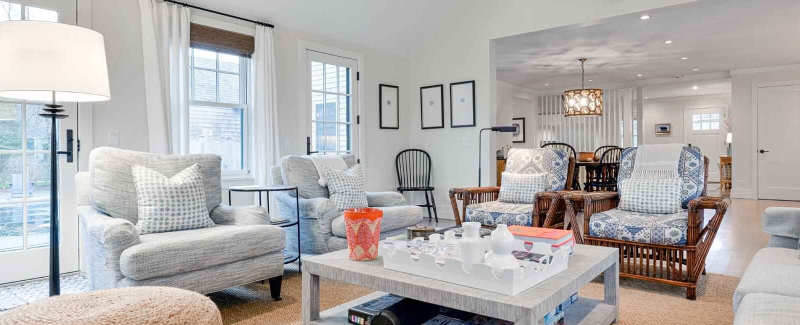 Luxury coastal living room interior design Hilton Head