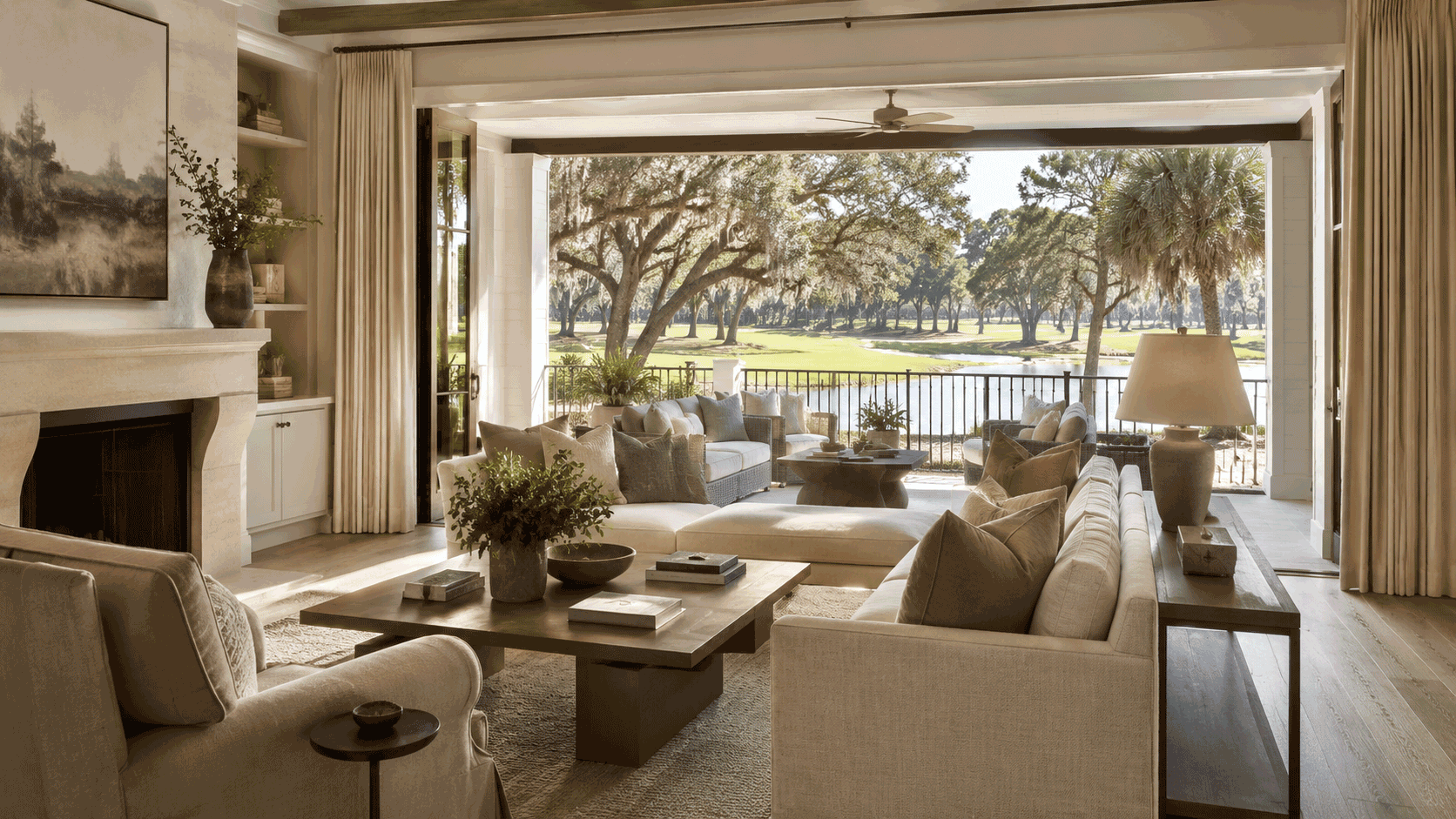 Luxury interior design for a Leamington golf course home on Hilton Head Island