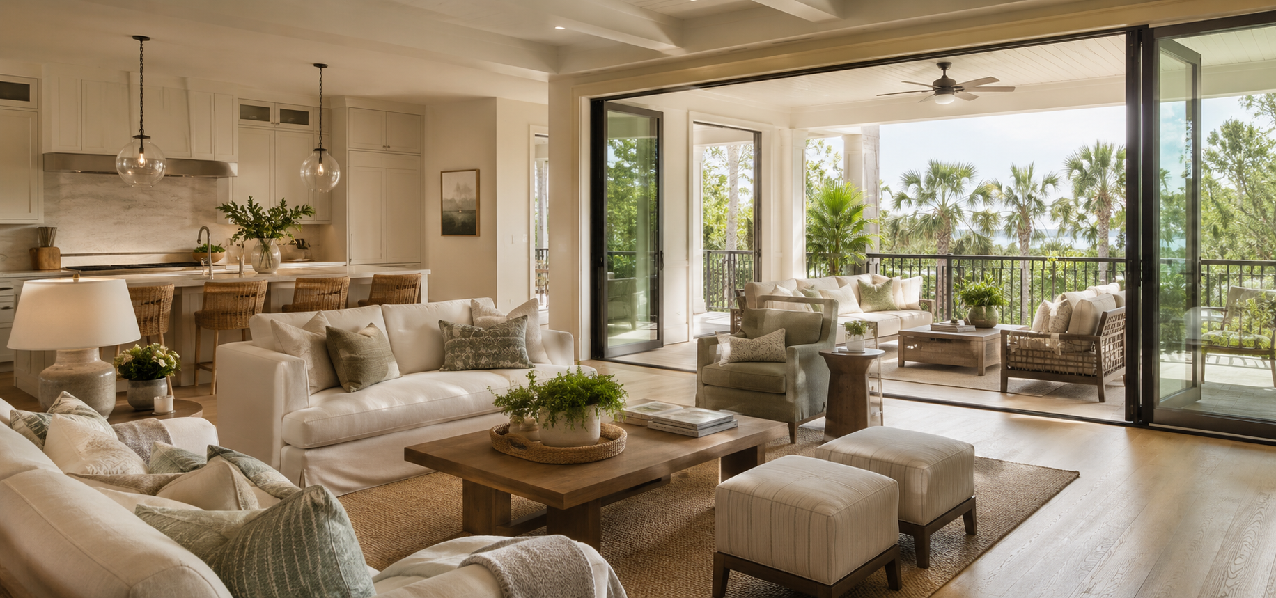 Luxury Palmetto Dunes interior design on Hilton Head Island